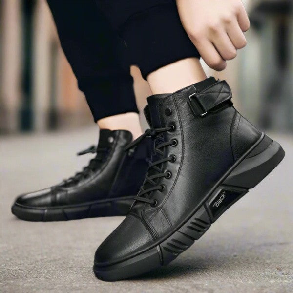 Herren Stiefeletten mit Reißverschluss und flexibler Sohle