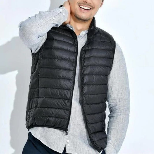 Herren Leichtsteppweste mit Reißverschluss