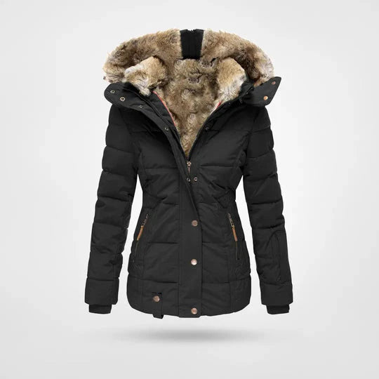 Damen-Winterjacke mit Fellkapuze – Warme & Stilvolle Parkajacke