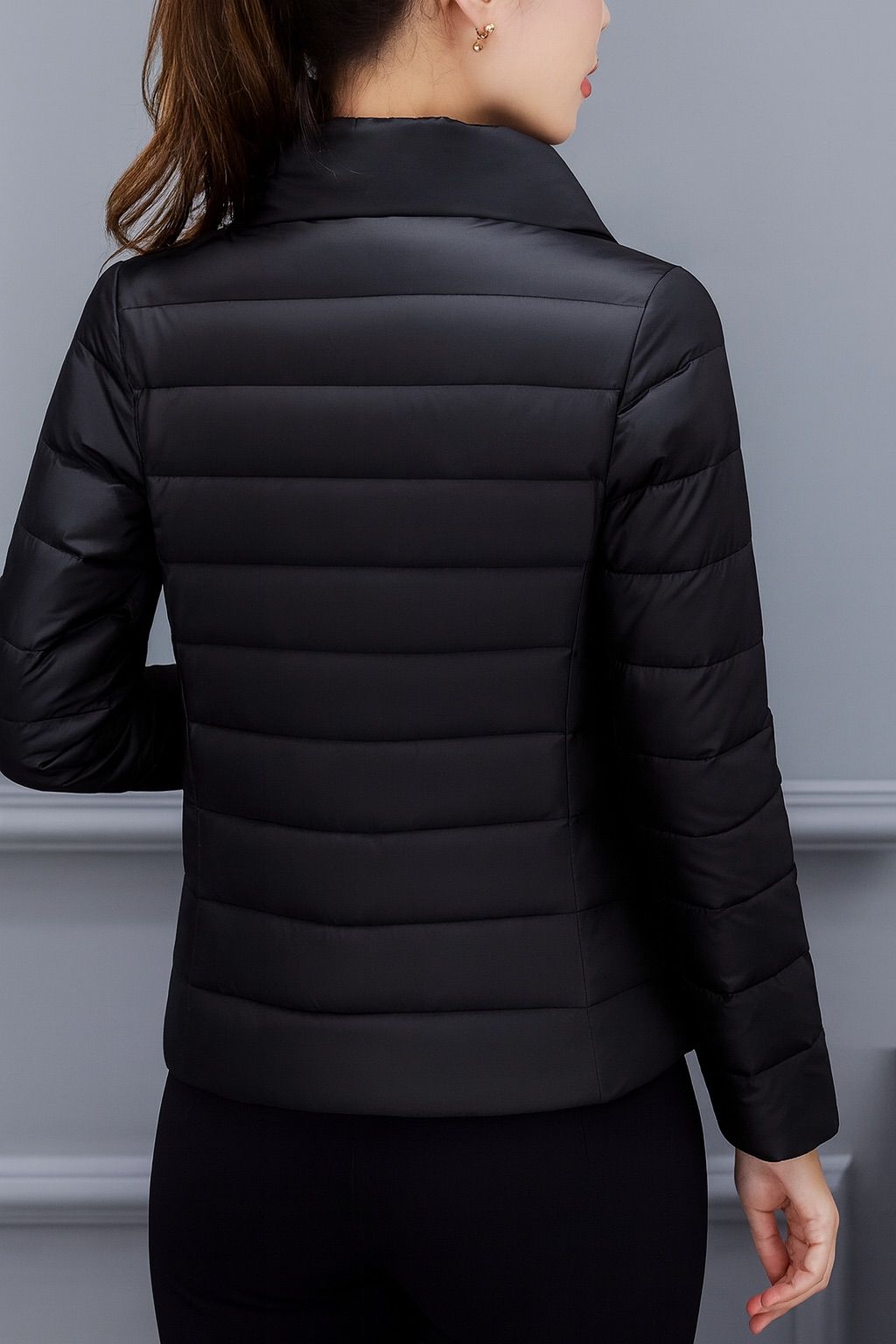 Leichte Damen-Steppjacke mit Reißverschluss – Übergangsjacke mit Stil