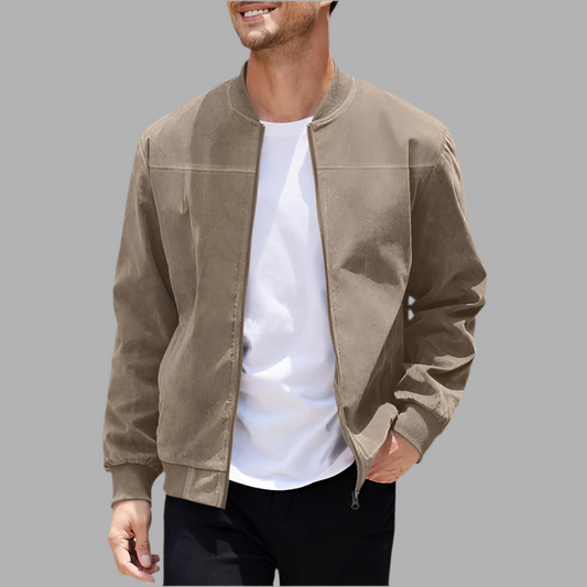 Herren-Bomberjacke mit Reißverschluss & Taschen