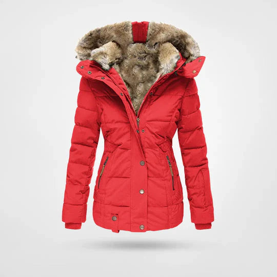 Damen-Winterjacke mit Fellkapuze – Warme & Stilvolle Parkajacke
