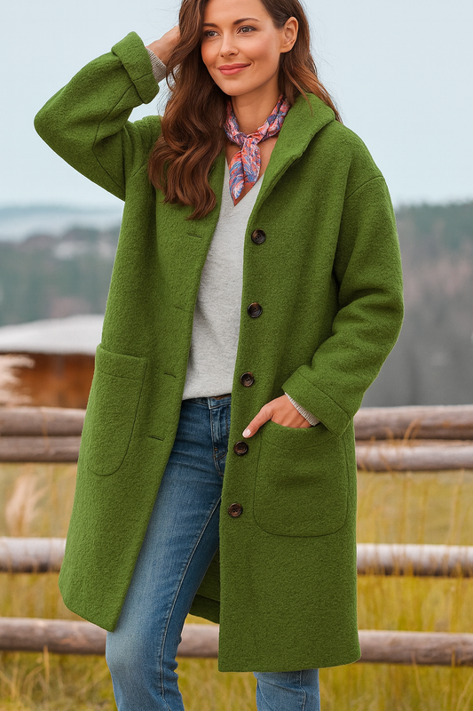 Langer Damen Winter-Mantel | Warm für den Herbst & Winter