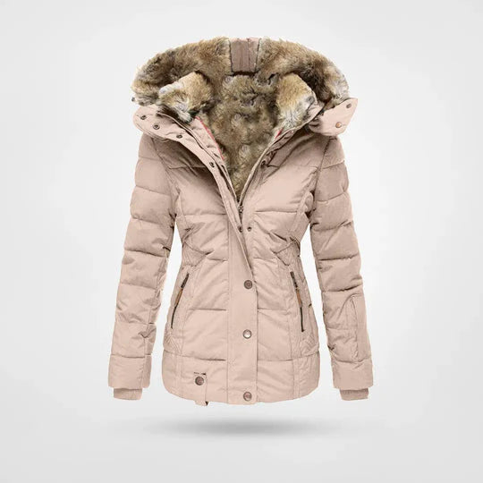 Damen-Winterjacke mit Fellkapuze – Warme & Stilvolle Parkajacke