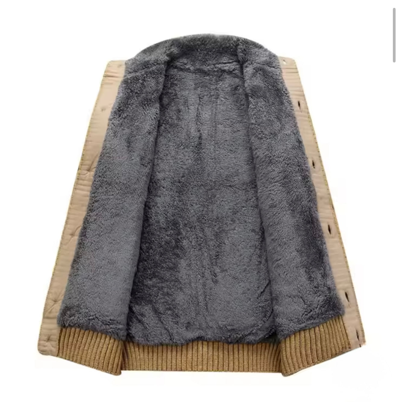 Herren Strickjacke mit Zopfmuster und Stehkragen
