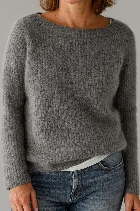 Damen weicher Strick-Pullover | Warm