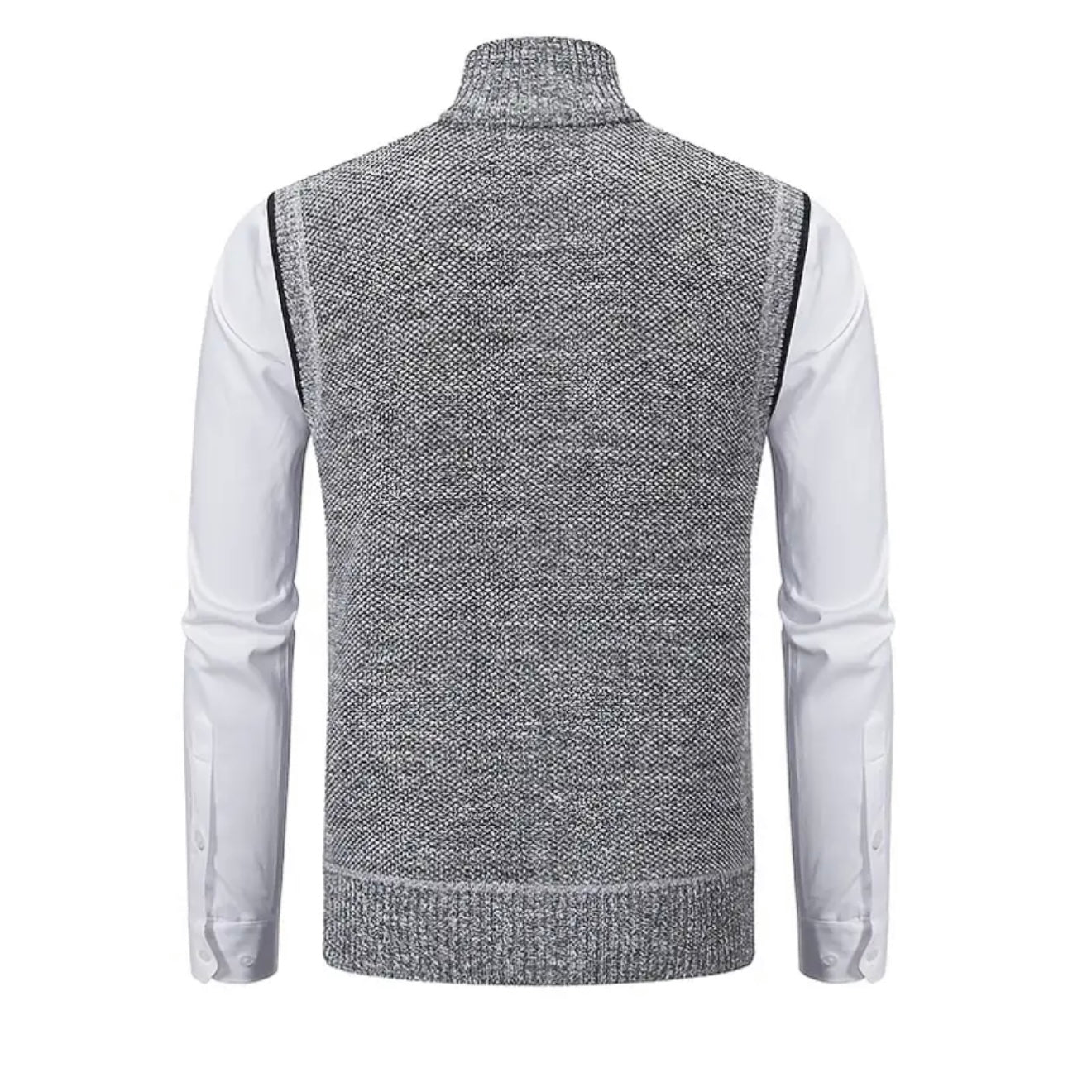 Elegante Strickweste mit Reißverschluss und Modernem Schnitt