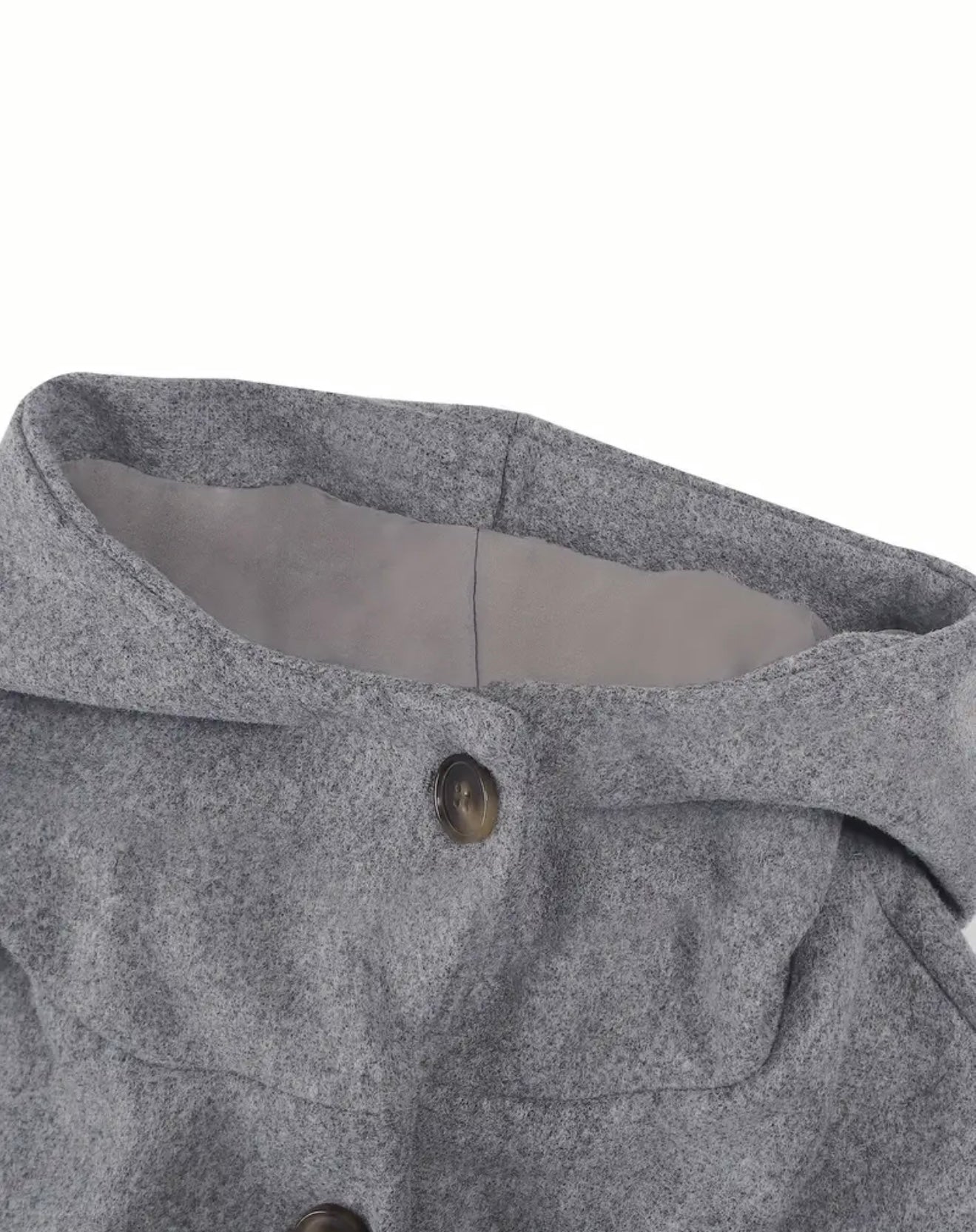 Damenmantel mit Knopfleiste und seitlichen Taschen
