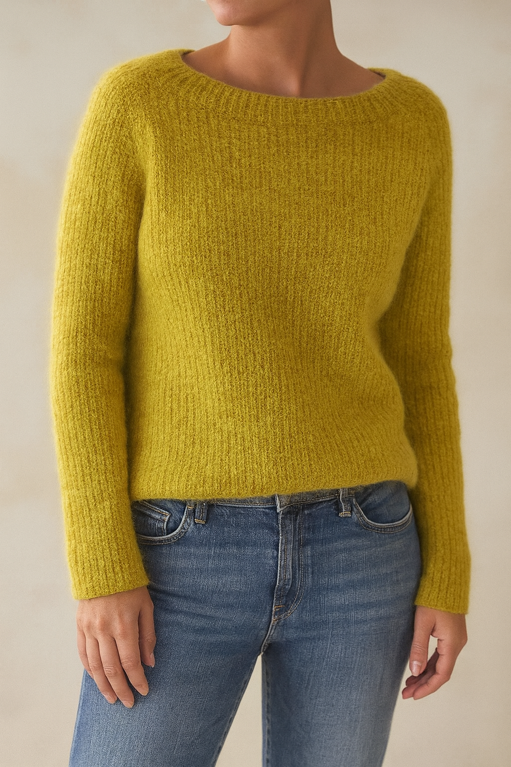 Damen-Strickpullover mit Rundhalsausschnitt – Klassisch & Bequem