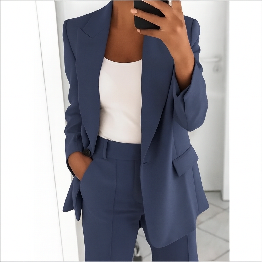Zweiteiliger Damenanzug mit Blazer und Hose