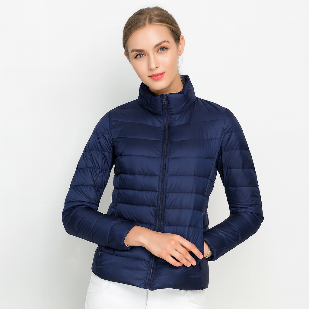 Leichte Damen-Steppjacke mit Reißverschluss – Übergangsjacke mit Stil