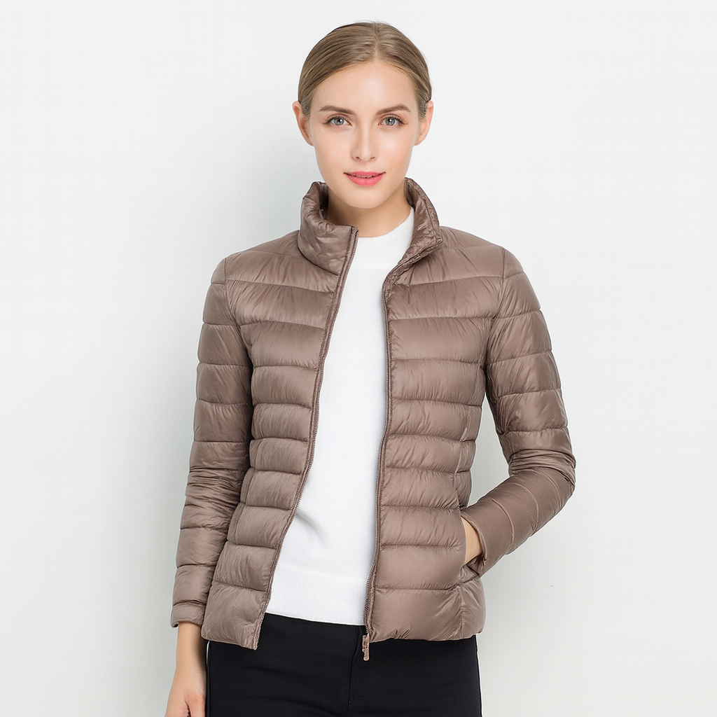 Leichte Damen-Steppjacke mit Reißverschluss – Übergangsjacke mit Stil