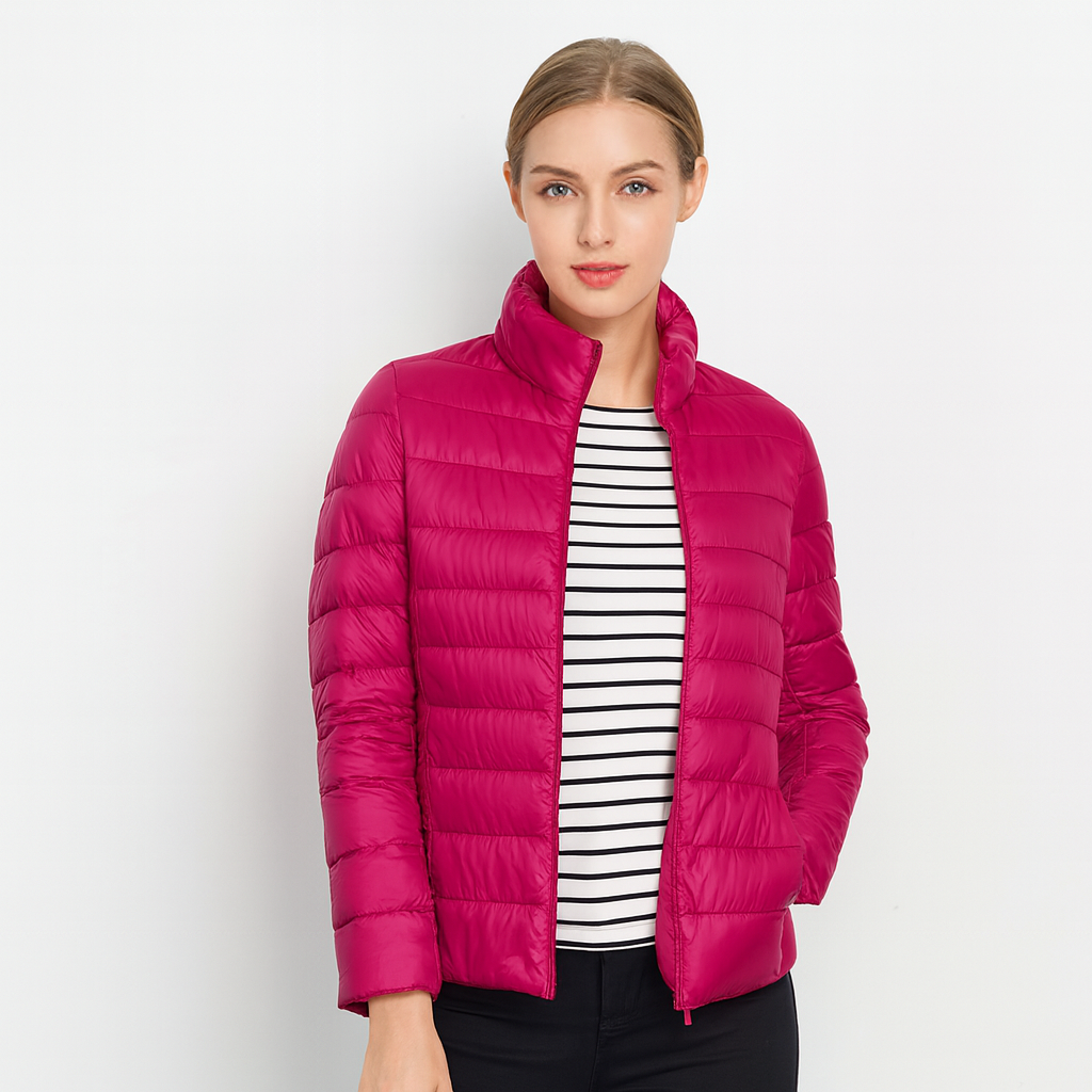 Leichte Damen-Steppjacke mit Reißverschluss – Übergangsjacke mit Stil