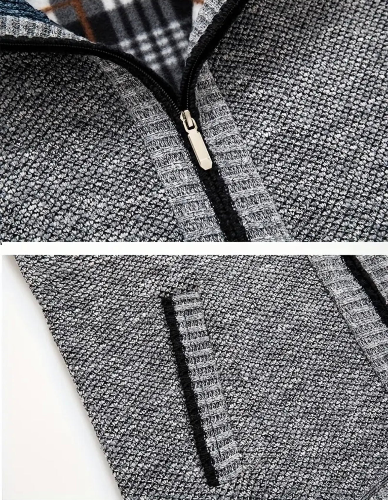 Elegante Strickweste mit Reißverschluss und Modernem Schnitt