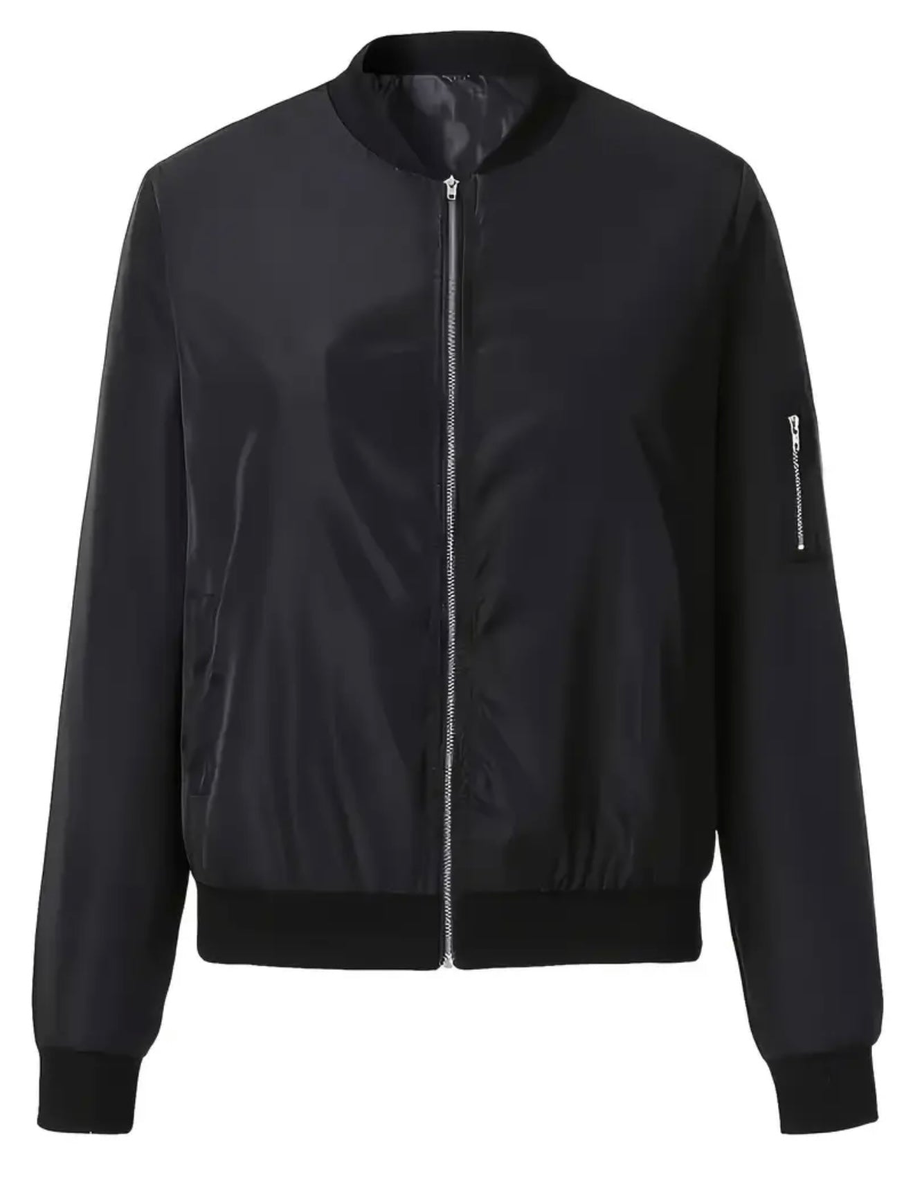 Damen Bomberjacke mit Zipper | Übergangsjacke
