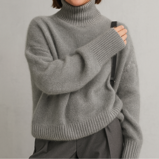 Damen warmer Rollkragenpullover | Winter