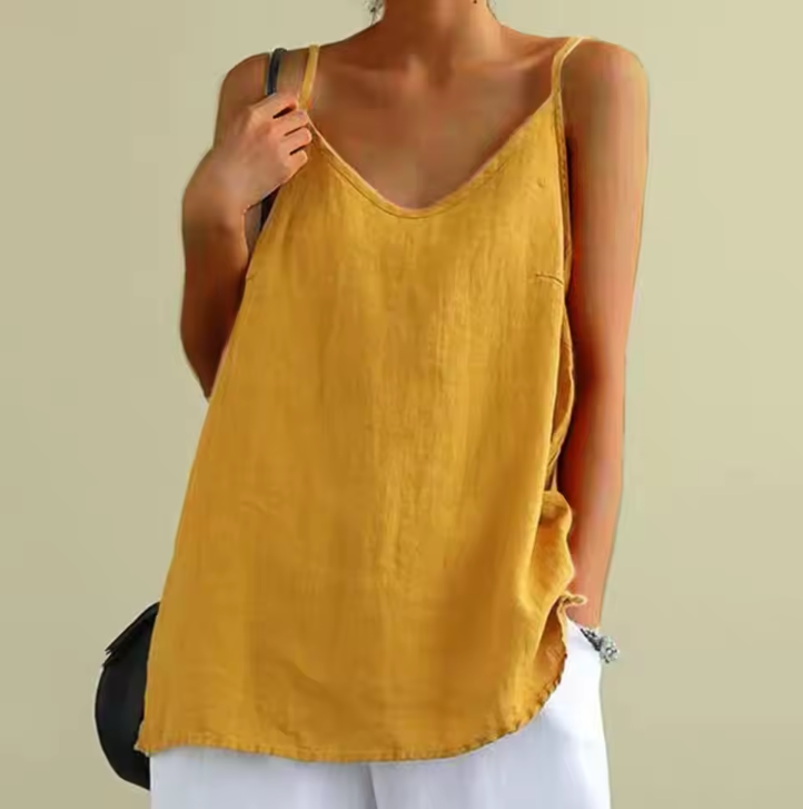 Lockeres Top für Damen mit V-Ausschnitt