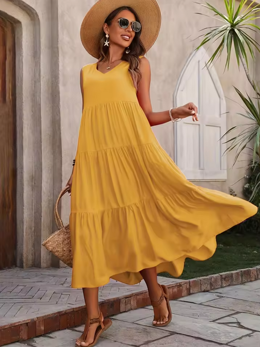 Elegantes Ärmelloses Maxikleid für Damen