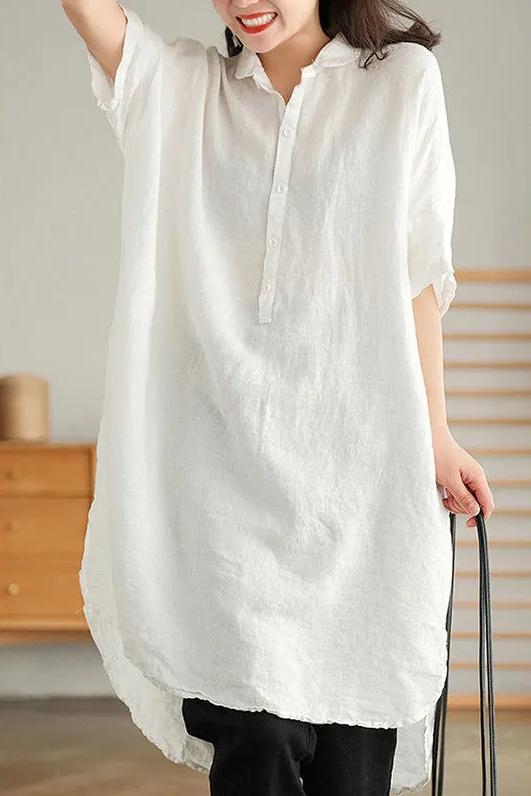 Kleid mit Kragen und halblangen Ärmeln