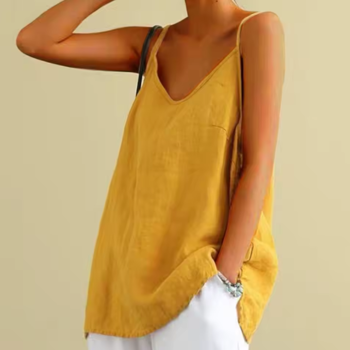 Lockeres Top für Damen mit V-Ausschnitt