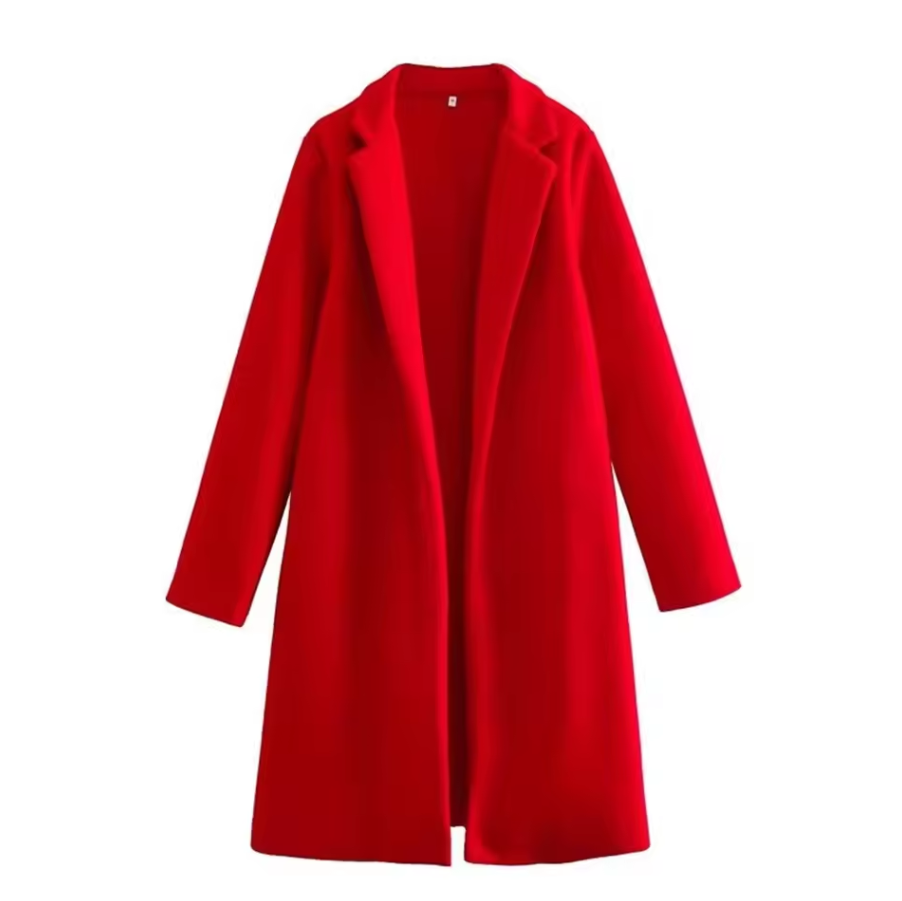 Langer Eleganter Mantel für Damen