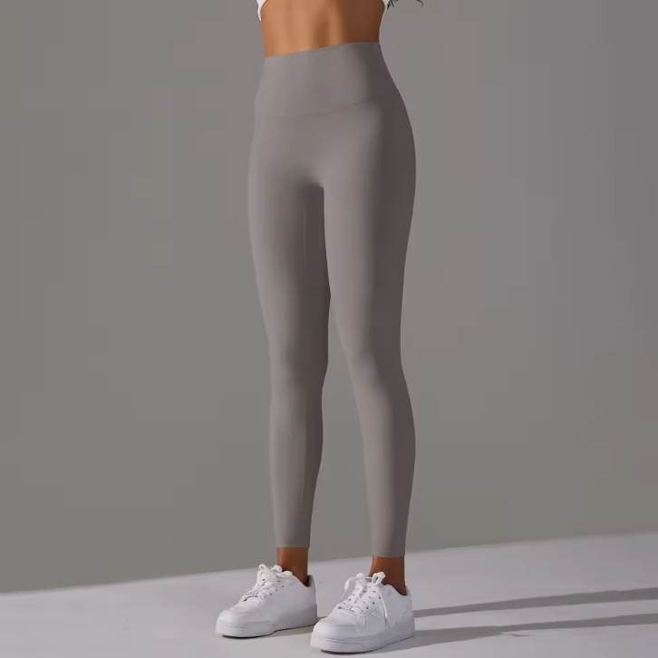 Damenleggings mit hohem Bund und elastischem Material