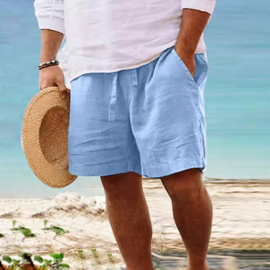 Leichte Shorts mit elastischem Bund und Kordelzug