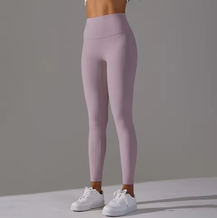 Damenleggings mit hohem Bund und elastischem Material
