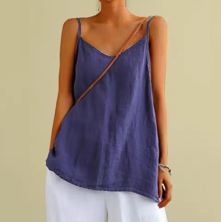 Lockeres Top für Damen mit V-Ausschnitt