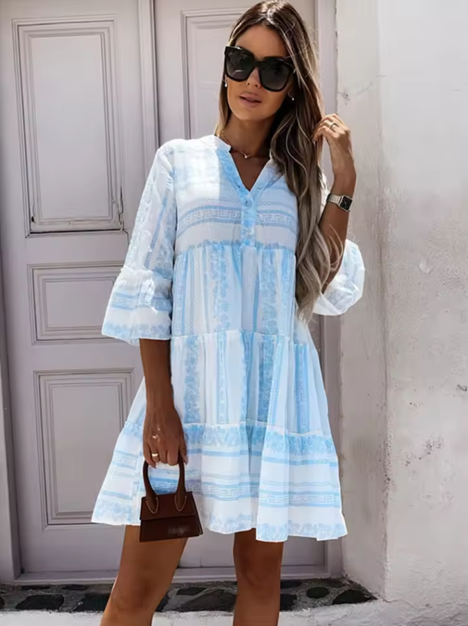 Lockeres Midi-Kleid für Damen