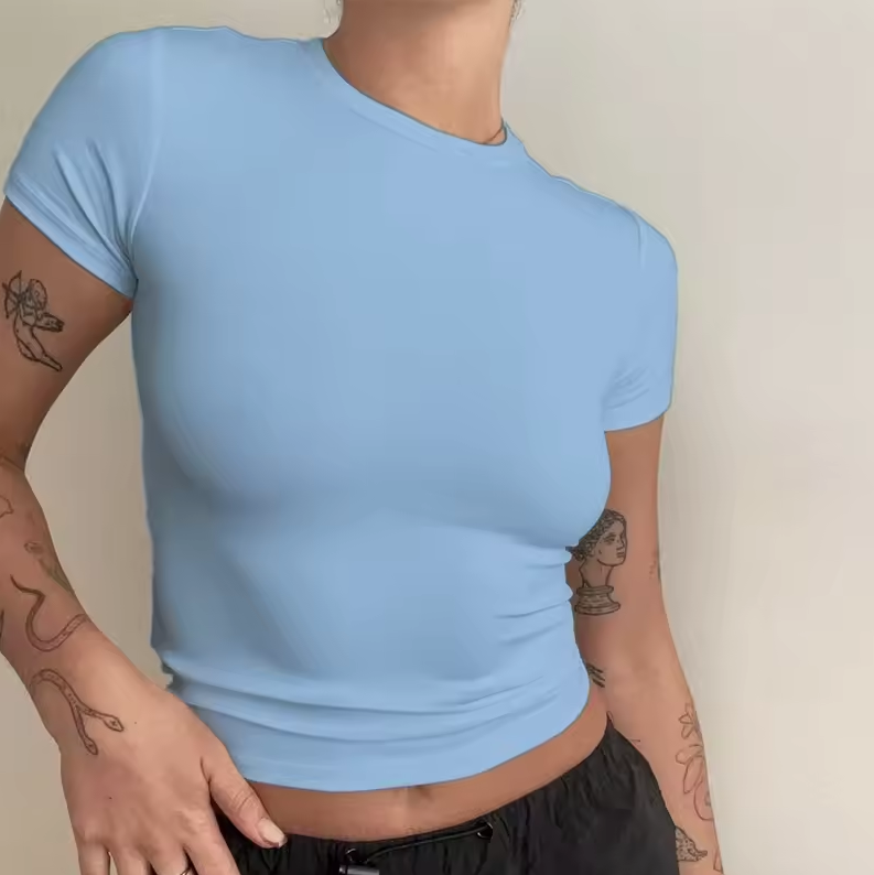 Figurbetontes Damen T-Shirt mit Bequemer Passform und Modernem Look
