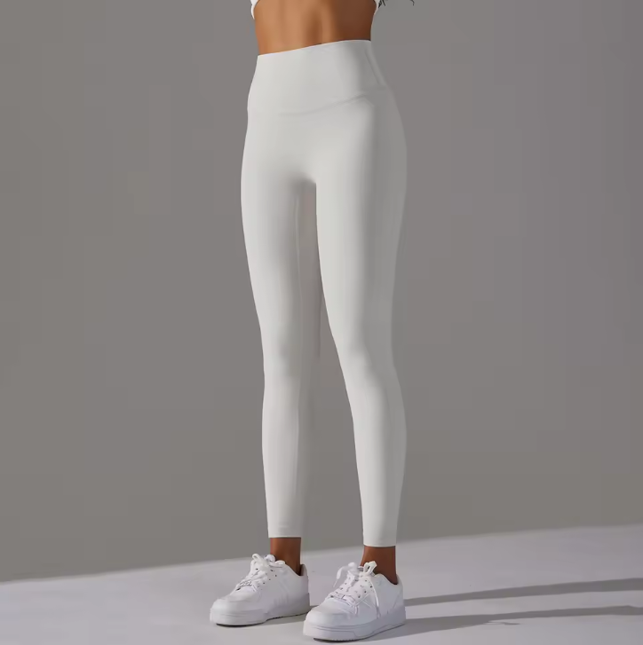 Sportliche Damenleggings mit hohem Bund und elastischem Material