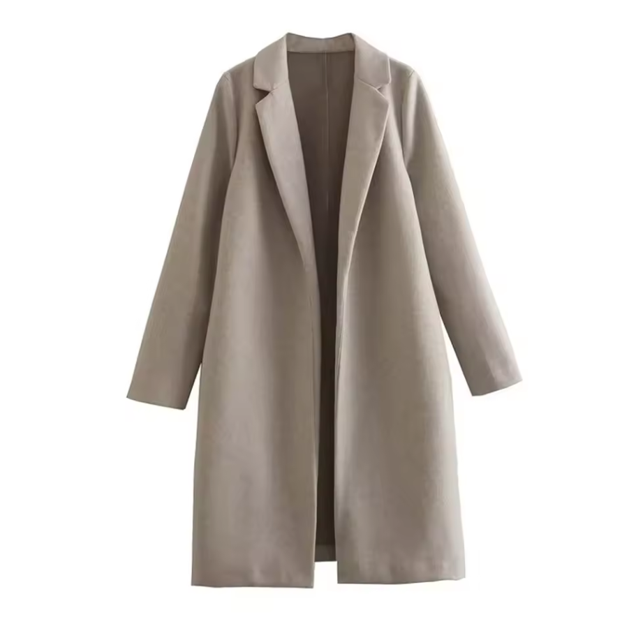 Langer Eleganter Mantel für Damen