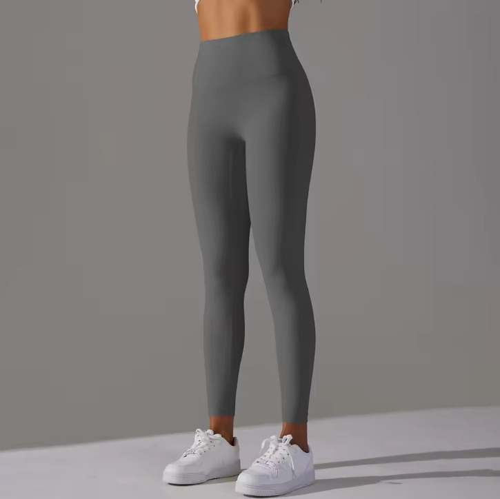 Damenleggings mit hohem Bund und elastischem Material