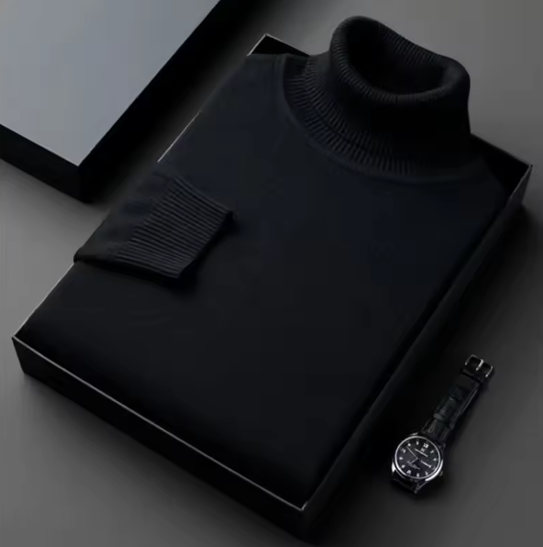 Eleganter Rollkragenpullover für Herren