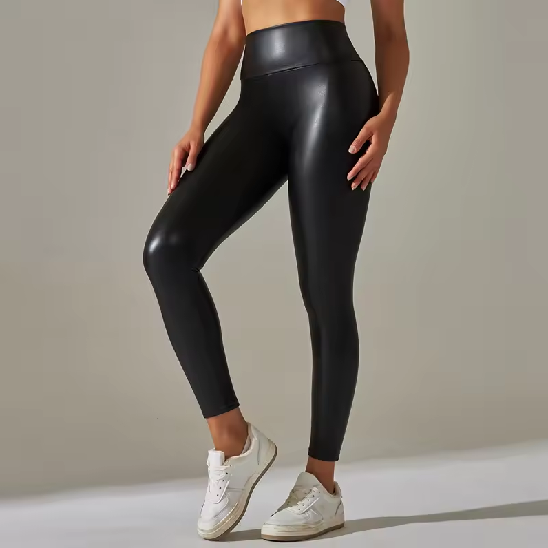 Figurbetonte Leggings für Damen mit hohem Bund
