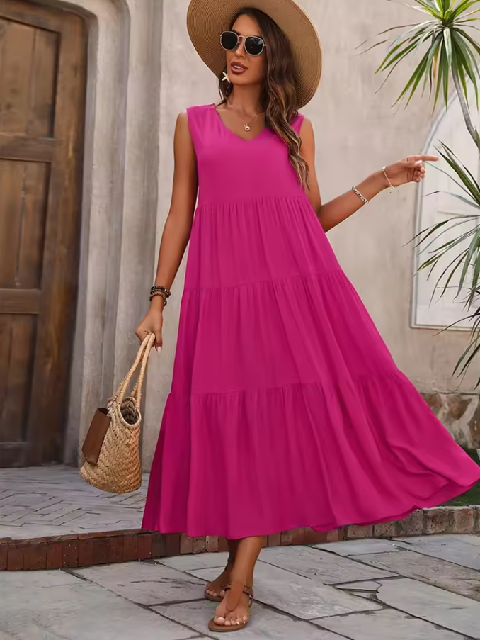 Elegantes Ärmelloses Maxikleid für Damen