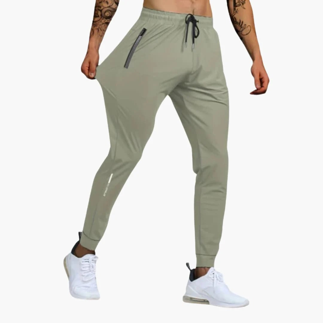 Herren-Freizeithose mit schmalem Bein und Reißverschlusstaschen