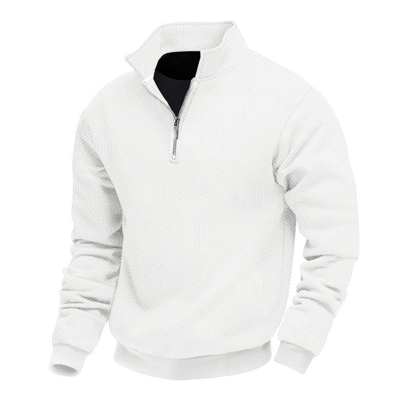 Herren Pullover mit halbem Reißverschluss