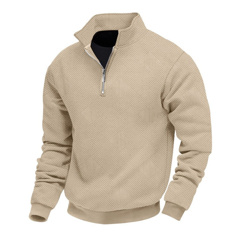Herren Pullover mit halbem Reißverschluss