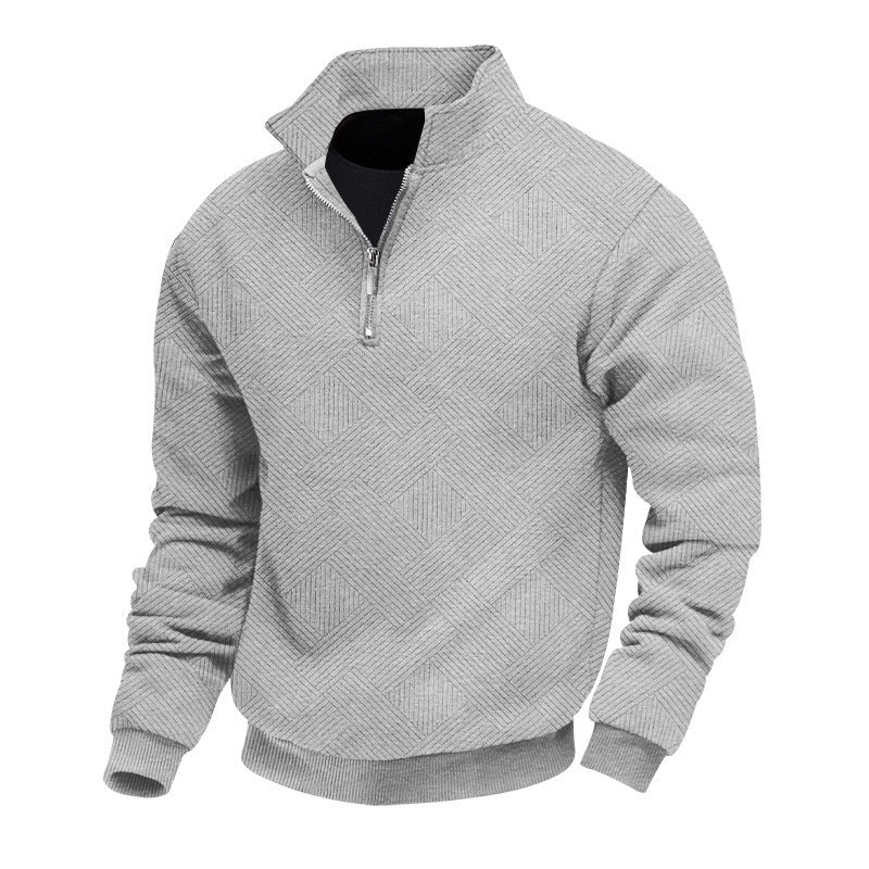 Herren Pullover mit halbem Reißverschluss