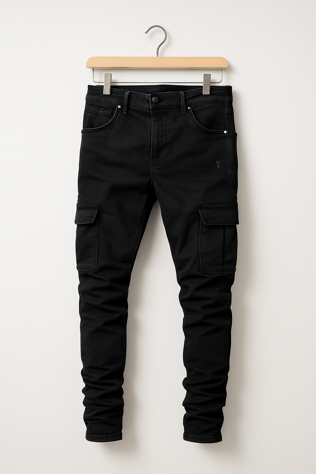 Herren-Cargohose mit schmal zulaufendem Schnitt und mehreren Beintaschen
