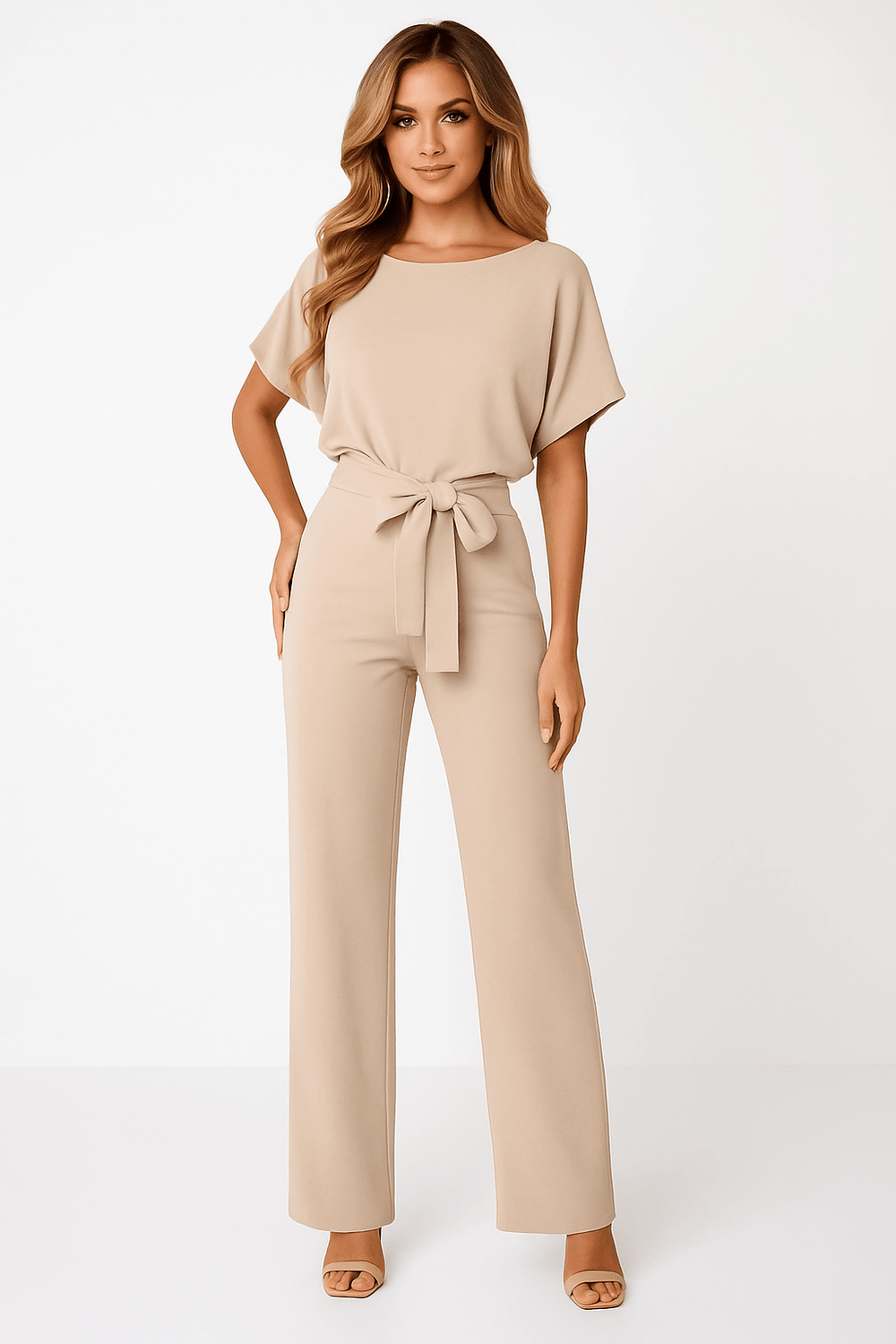 Eleganter Jumpsuit für Damen mit Gürtel