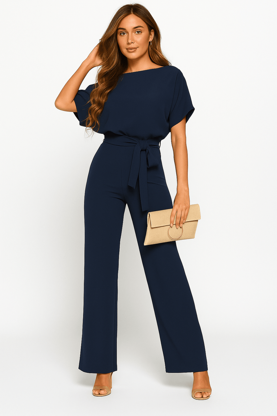 Eleganter Jumpsuit für Damen mit Gürtel