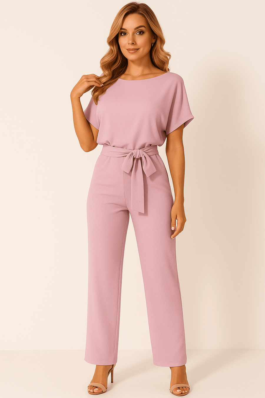 Eleganter Jumpsuit für Damen mit Gürtel