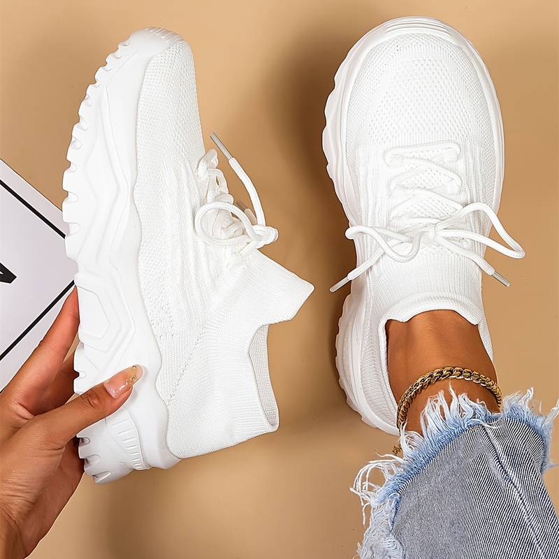 Ergonomische Schuhe mit Gummi-Sohle für Damen
