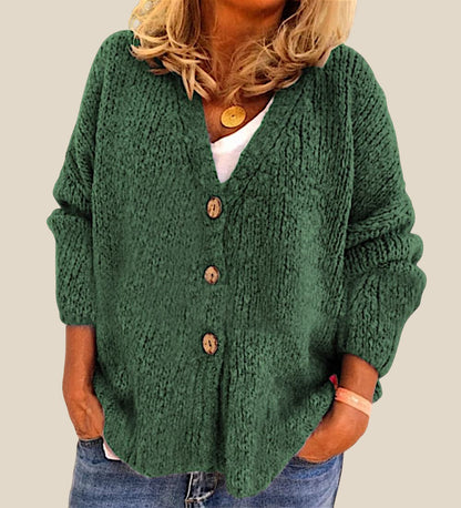 Damen Strickjacke mit Knopfleiste | Kurz