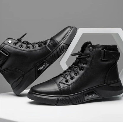 Herren Stiefeletten mit Reißverschluss und flexibler Sohle