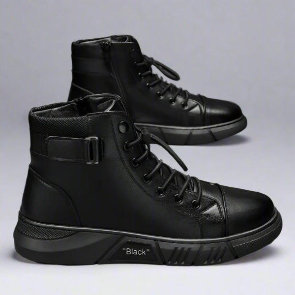 Herren Stiefeletten mit Reißverschluss und flexibler Sohle