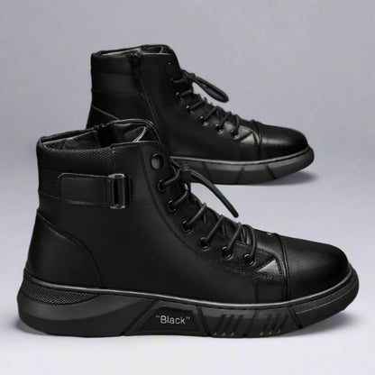 Herren Stiefeletten mit Reißverschluss und flexibler Sohle